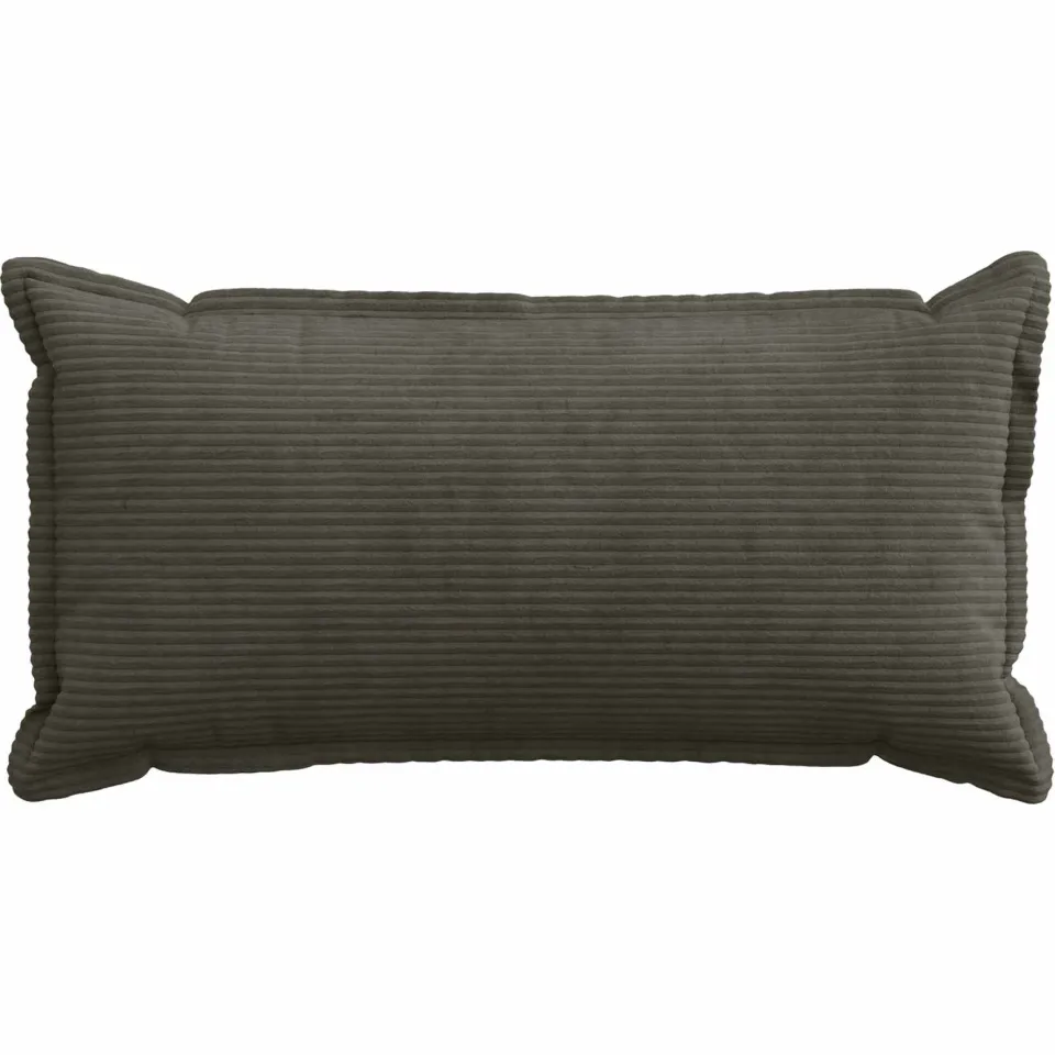 vidaXL Kussensloop 12 st HOUTEN Antraciet 40 x 80 cm corduroy Anthraciet