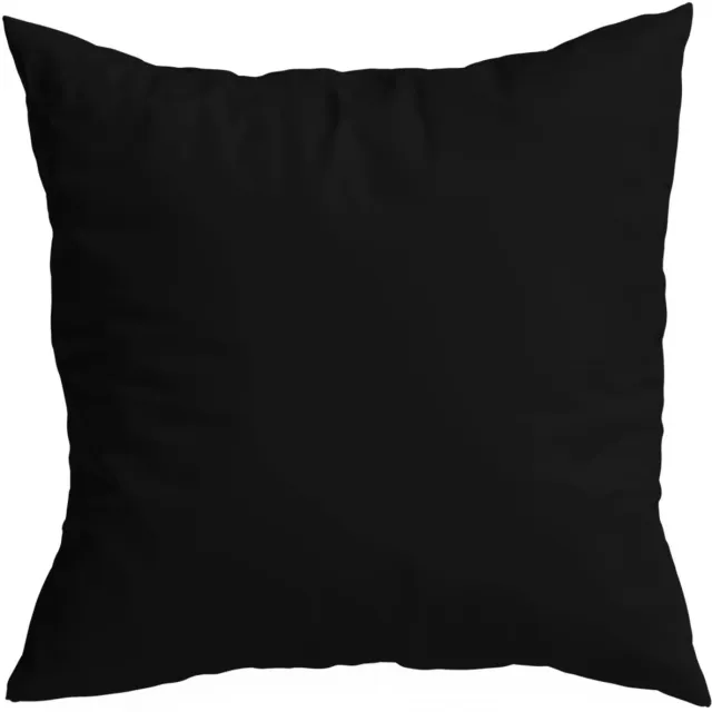 HomeView Decoratieve kussensloop 40x40 cm met rits zwart