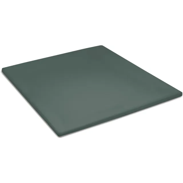 Cinderella Sundays - Topper Hoeslaken - tot 15 cm matrashoogte - Satijn - Groen Green