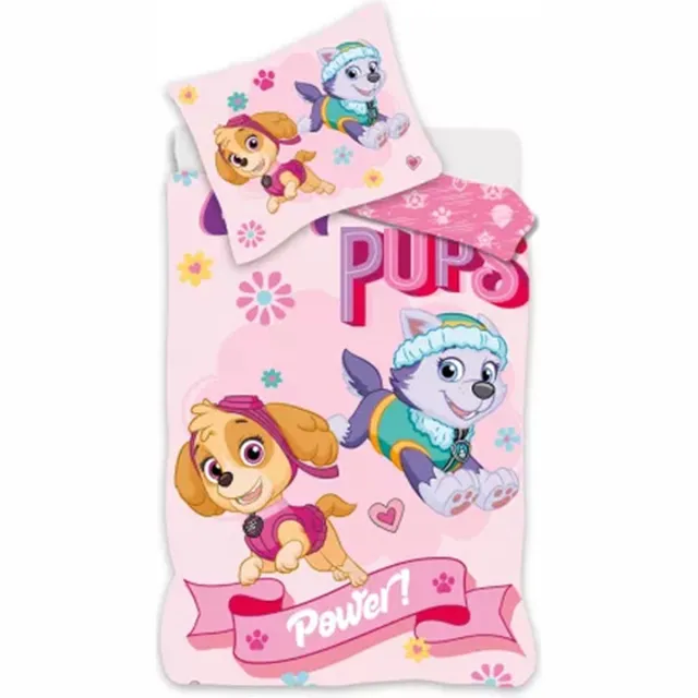 PAW Patrol peuterdekbedovertrek roze - 100 x 135 cm