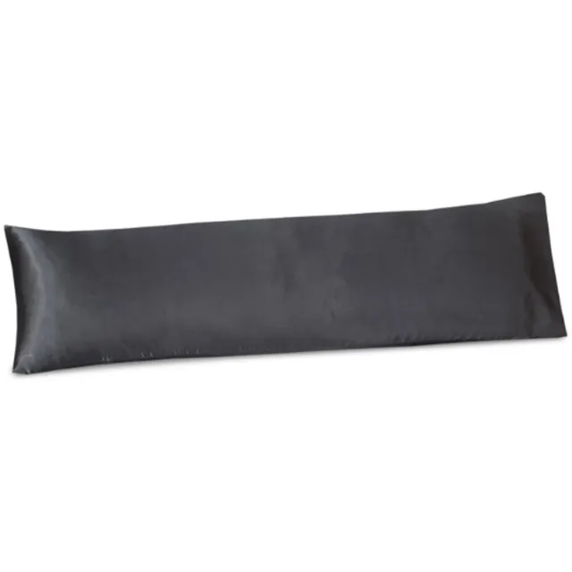 Beauty Silk Satijnen Body Pillow Kussensloop - Antraciet - 40x145 cm - Glans Satijn