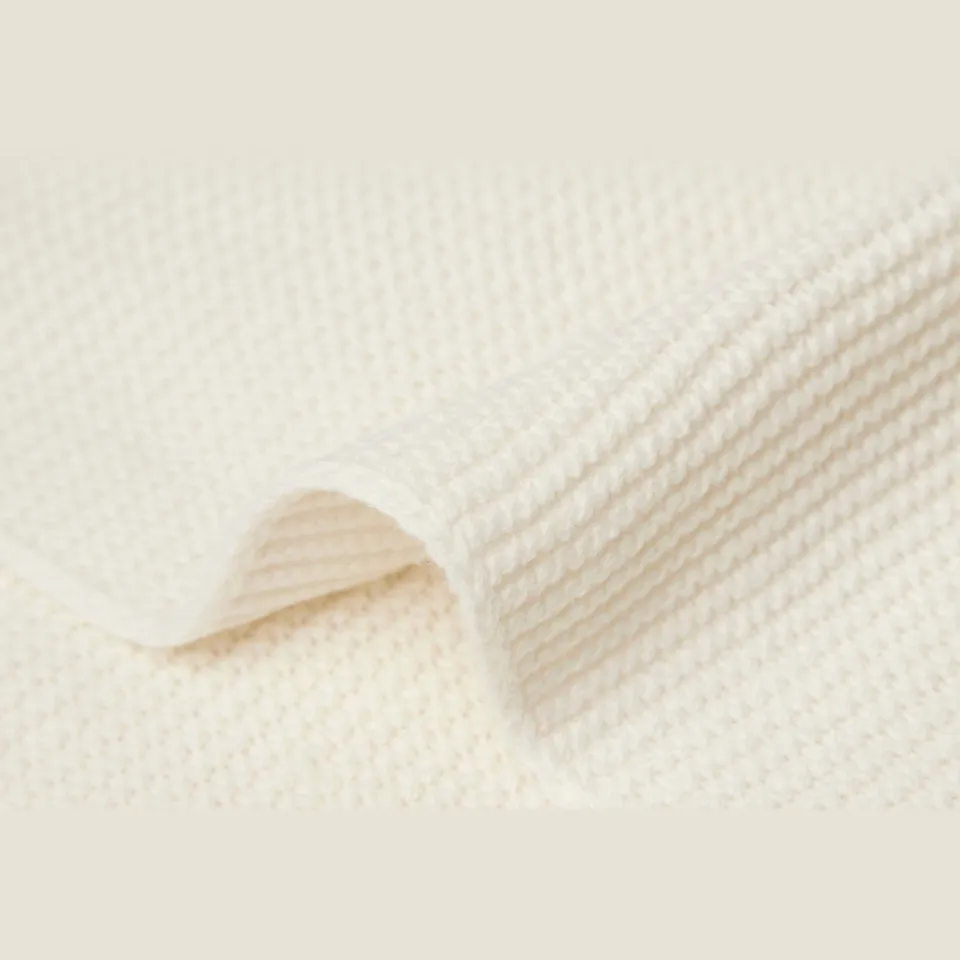 Jollein ledikantdeken Basic Knit ivory, foto 4