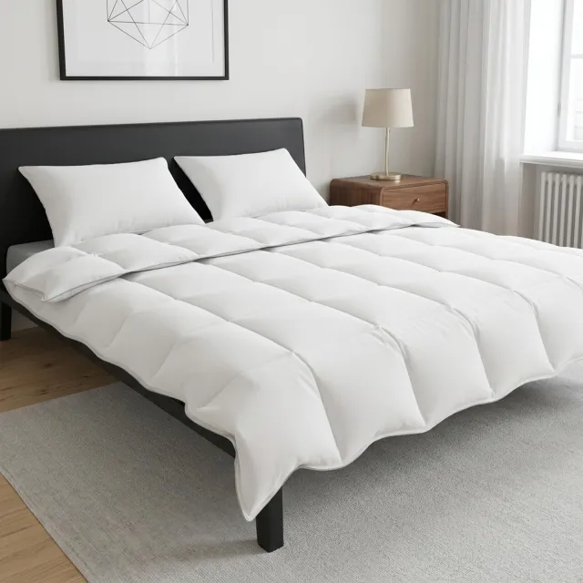 vidaXL Dekbedset 220 x 240 cm Zomer Wit