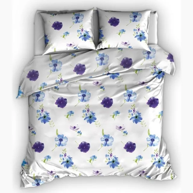 Romanette Dekbedovertrek Valentia Blauw-200x200/220