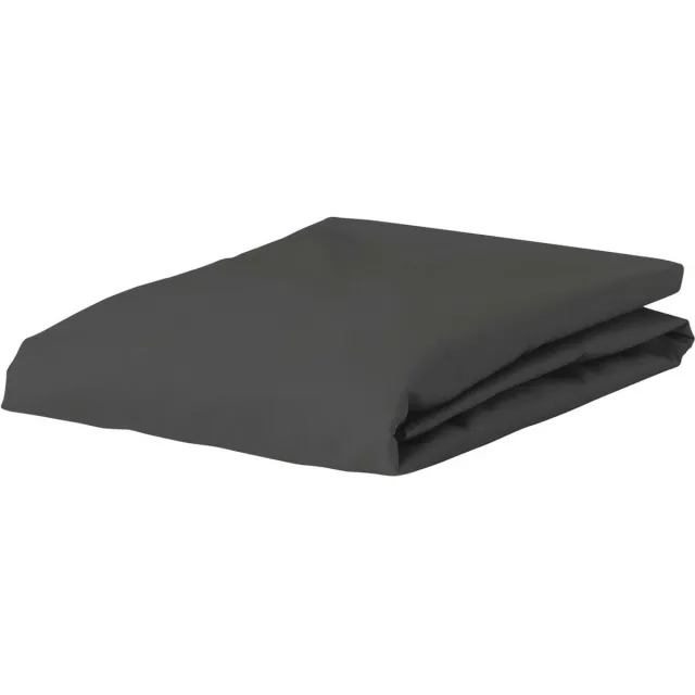 Essenza Premium Percale Hoeslaken Steel grey - 90x220 cm