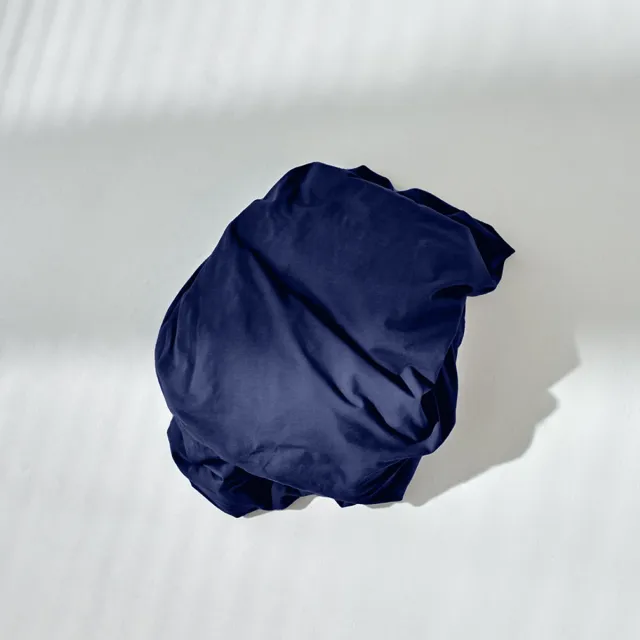 Auping Jersey 235 hoeslaken voor splittopper - 140/160 x 200/210/220 cm - Donkerblauw - Katoen