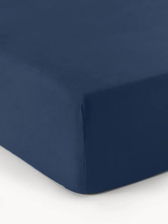Westwing Collection Hoeslaken Biba, flanel Blauw