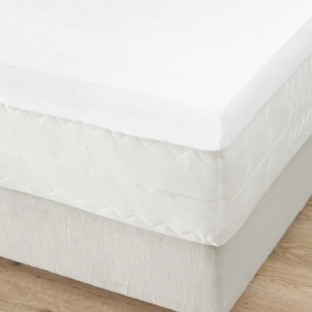 Mistral Home TOPMATRASBESCHERMER - molton - 180 x 200 x12 cm - lits-jumeaux - effen kleur - wit