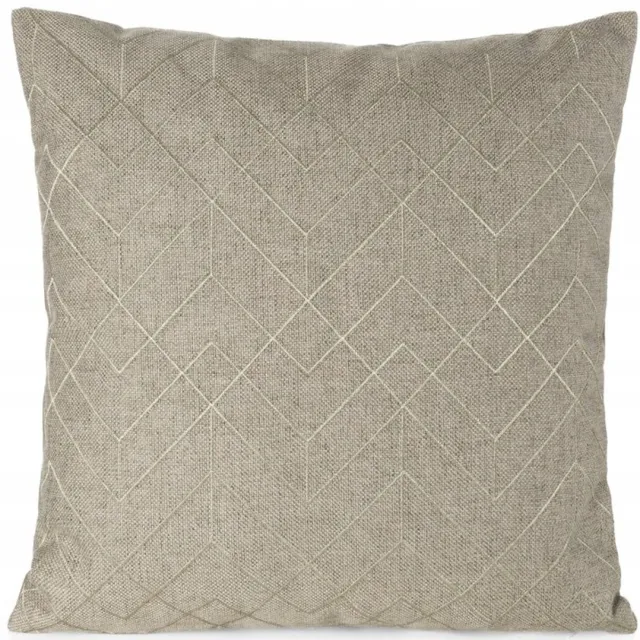 Eurofirany Decoratieve Kussenhoes Mila01 45x45cm Beige met Gouden Borduurwerk