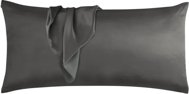 Aspero Zijden kussensloop 40x80 cm „Alia“ antraciet
