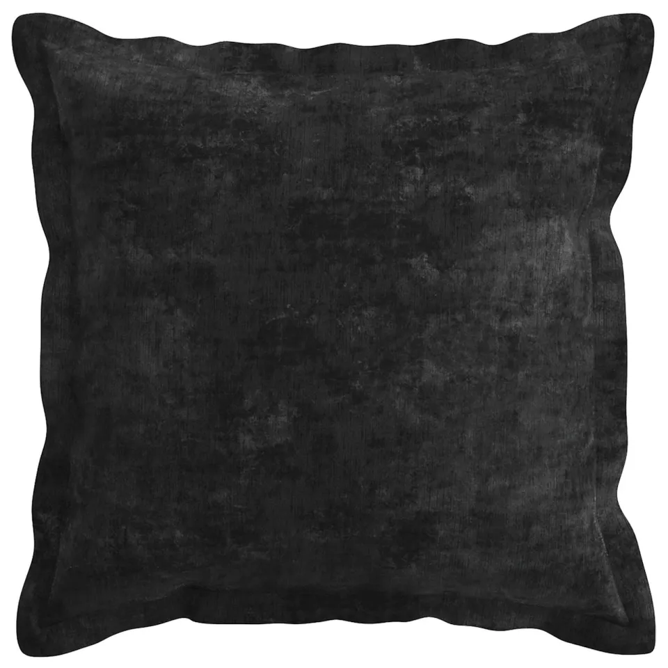 vidaXL Kussensloop 12 st HOUTEN Antraciet 45 x 45 cm Chenille Stof Anthraciet