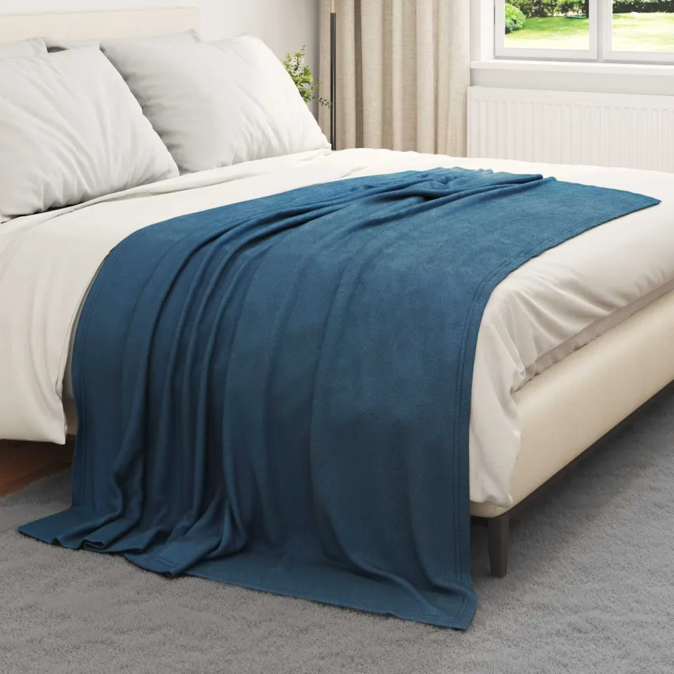 vidaXL Kleden 24 st Marineblauw 200 x 150 cm 10,08 kg Fleece, foto 3