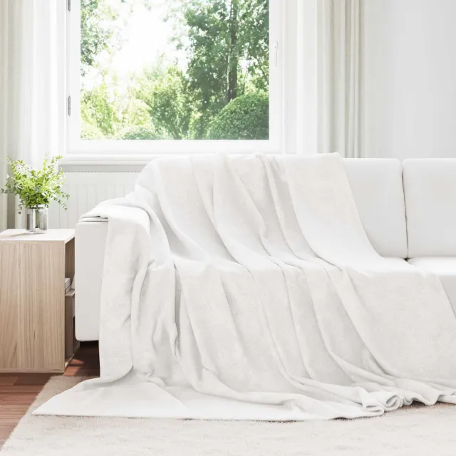 vidaXL Kleden 6 st Wit 240 x 220 cm 8,24 kg Fleece, foto 2