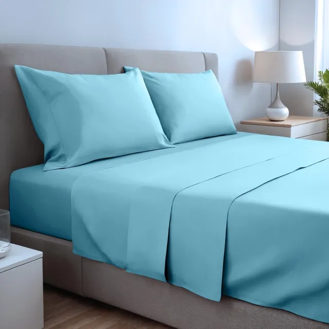 Ibenzoa Ultrazacht En Stijlvol 4-delig Beddengoed Set Voor Optimale Nachtrust En Luxe Slaapervaring water