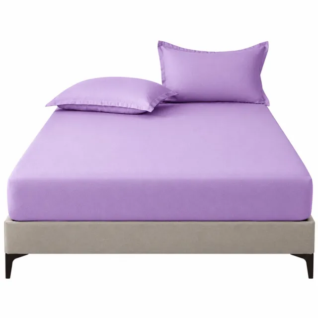 SWGOTA Paars hoeslaken 180 x 200 cm van polyester, effen uitvoering