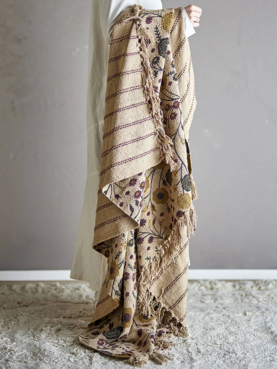 Bloomingville Eydis plaid naturel, foto 4