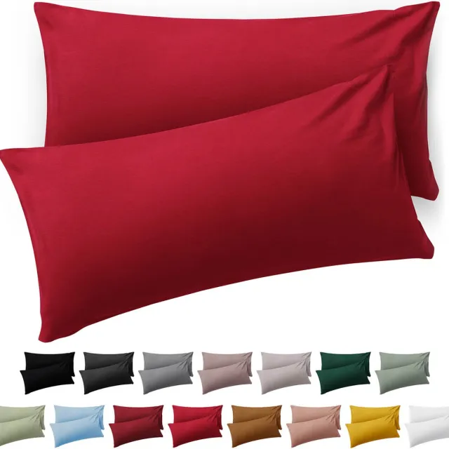 Blumtal Kussensloop Microvezel Kussenhoes 50 x 70 cm - Rood - Set van 2
