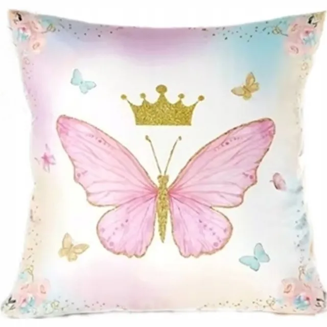 Granda Decoratieve Velvet Kussenhoes 43x43cm Roze Motief