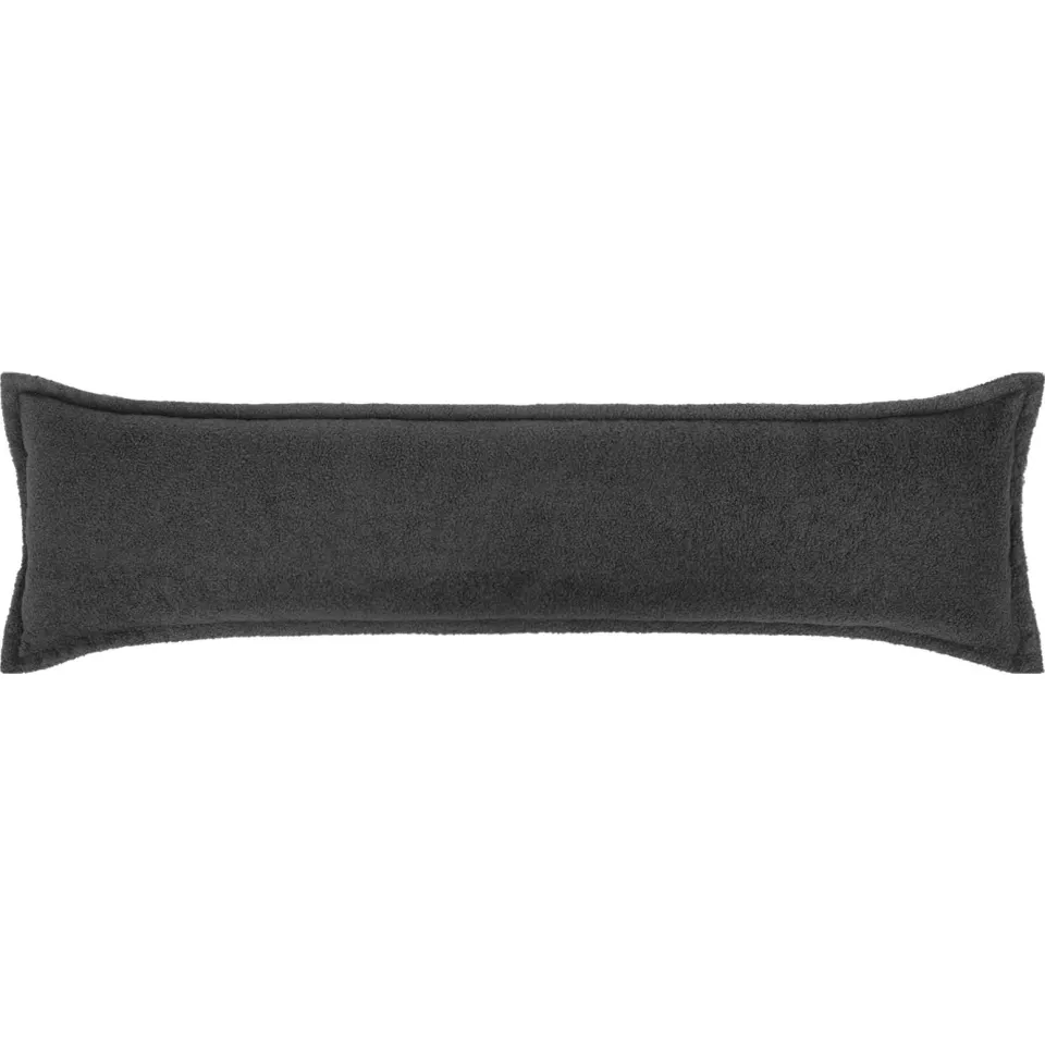 vidaXL Kussensloop 2 st HOUTEN Donkergrijs 40 x 145 cm Bouclé