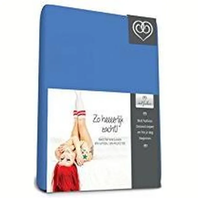 Bed-Fashion Badstof stretch hoeslaken Royal Bleu - Royal Bleu royal blue
