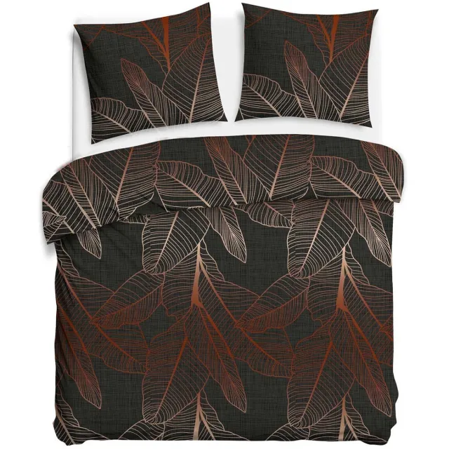 Darymex Cottonlove - Dekbedovertrek set (3-delig) - 100% Katoen - Met Ritssluiting - 220x200 cm zwart