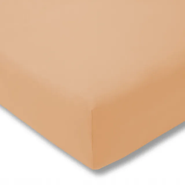 Estella Merkloos Jersey Hoeslaken 100x200 cm - Zacht & Duurzaam Zandkleurig