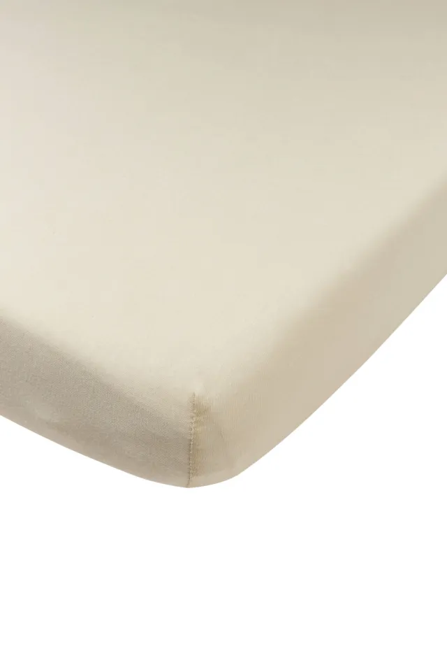 Meyco jersey hoeslaken ledikant soft sand