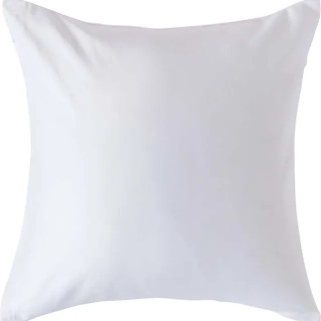 Homescapes Biologisch Kussensloop 40x40 cm – Wit – 100% Egyptisch Katoen Satijn – Draaddichtheid 400