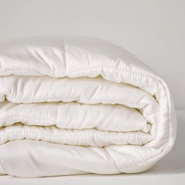KOALA HUG Zomerdekbed 100% Tencel lyocell, 1-persoons 140x220 – Temperatuurregulerend | Ventilerend & Absorberend | Anti-allergisch & Hypoallergeen | Vegan | Plasticvrij & Volledig recyclebaar Wit