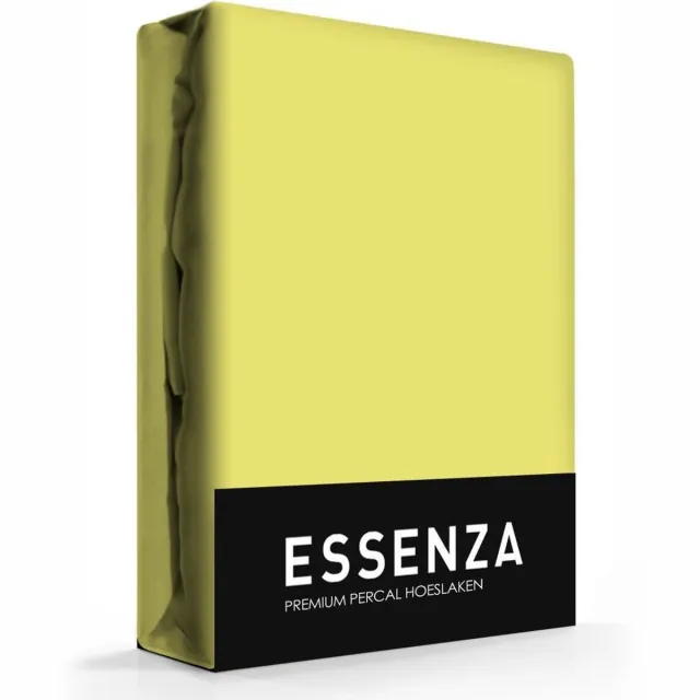 Essenza Premium Percale Hoeslaken Canary Yellow - 200x200 cm
