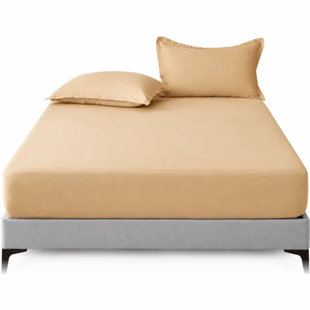 SWGOTA Hoeslaken 120 x 200 cm - khaki, polyester, effen