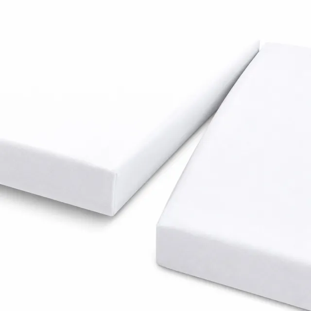Day Dream split hoeslaken - jersey - 180 x 220 - Wit Ivoor