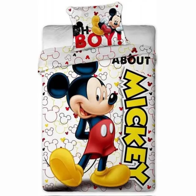 Disney Mickey Mouse Mad About dekbedovertrek Multicolor