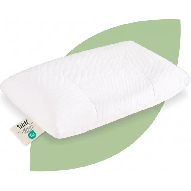 Tuur.shop Tuur Ergonomisch Hoofdkussen Cocoon - 40 x 60 - Ergonomische Ondersteuning - 100% Natuurlatex - Kwalitatief en Duurzaam Wit