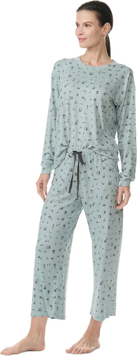 Schiesser P.J. SALVAGE CO. Pyjama l/s - P.J. Salvage Special groen