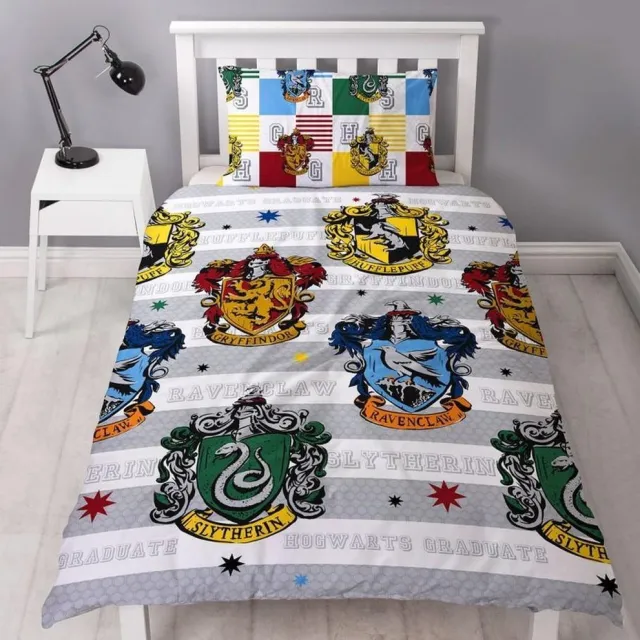 Harry Potter Dekbedovertrek van Harry Potter - omkeerbaar - eenpersoons met 1 kussensloop multi