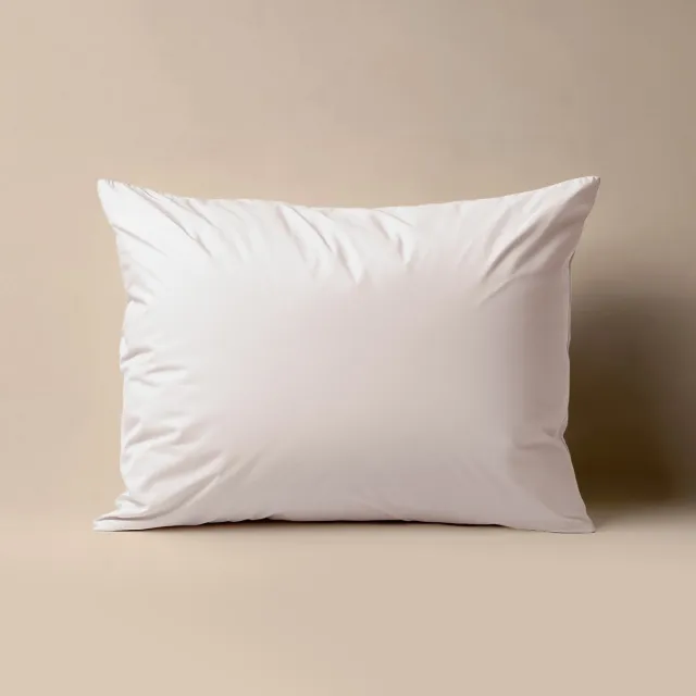 Zelesta Deluxe Percale Katoen Kussensloop Set Van 2 - Crème 80x80cm Silk & Coconut
