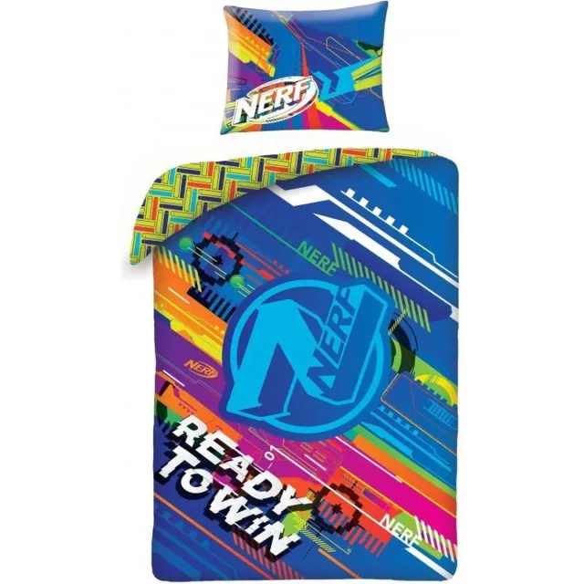 NERF Dekbedovertrek Ready to Win - Eenpersoons - 140 x 200 / 70 x90 cm - Katoen Multi