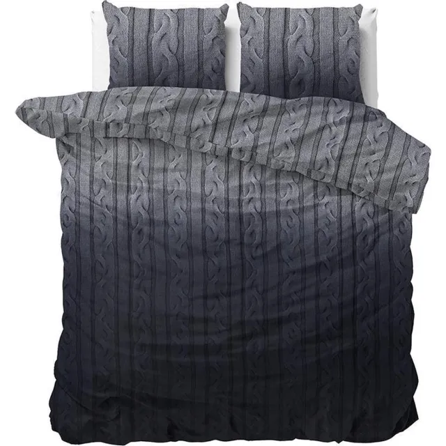 Dreamhouse Flanel Dante - Dekbedovertrekset - Tweepersoons - 200x200/220 + 2 kussenslopen 60x70 - Antraciet