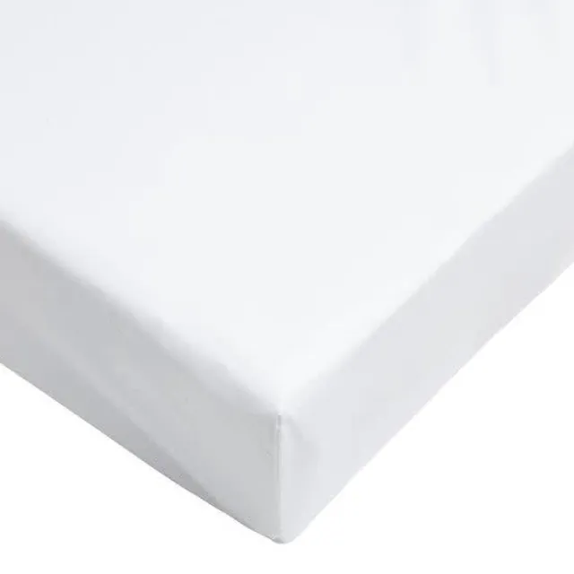 Papillon topdek hoeslaken - percale - 180 x 220 - Wit