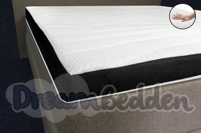 dreambedden Topper 160x210 Latex 8 cm Dik Excellent Bamboo Hoes wit