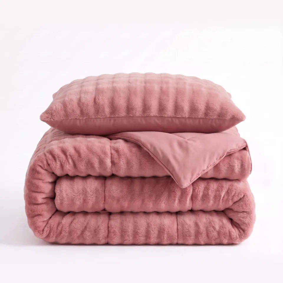 W wasbaar dekbed PomPom - Roze, foto 7