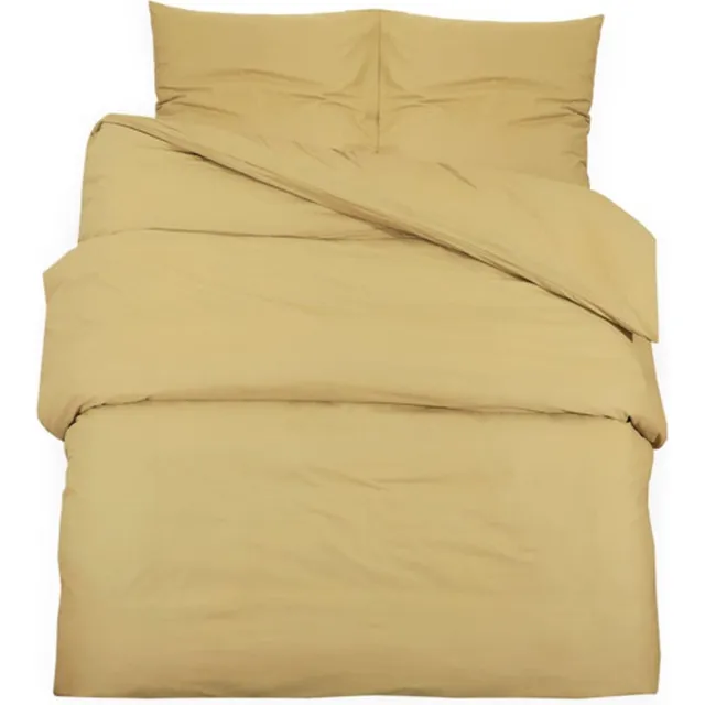 vidaXL Dekbedovertrekset - lichtgewicht - cm - microvezel - taupe