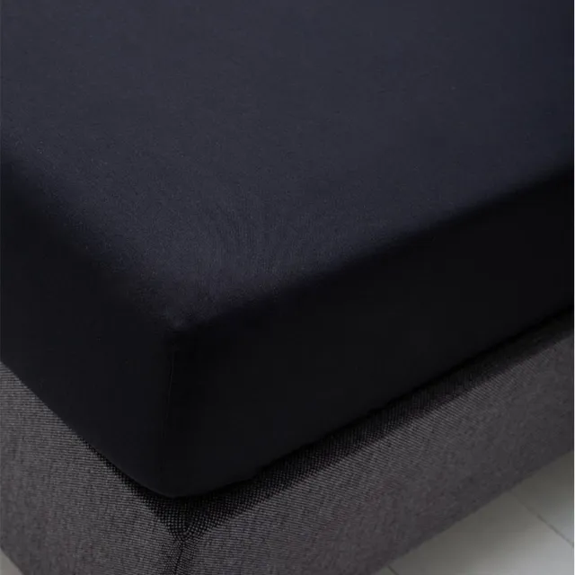 Fresh & Co Standaard hoeslaken - Maat: 90 x 210/220 cm - Katoen - Zwart - Fresh & Co