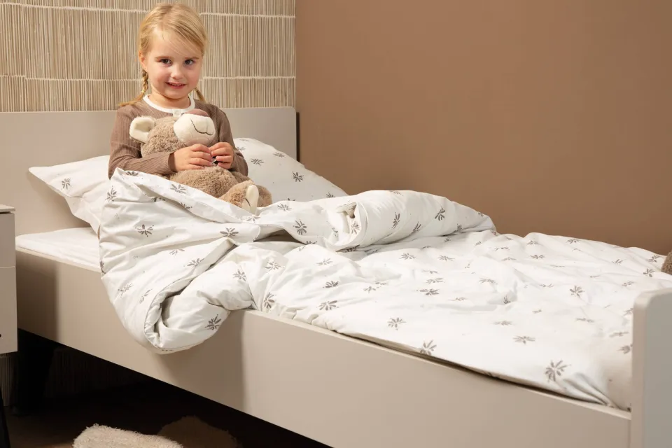Witlof for kids Tuck-Inn dekbedovertrek kinderbed Little Charm ecru/grijs, foto 2