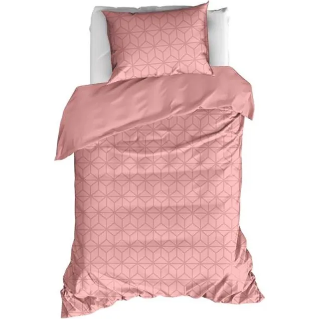 De Witte Lietaer Skyscraper Dekbedovertrek - Eenpersoons - 140x200/220 cm - Blush