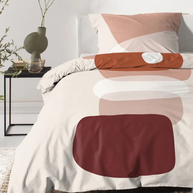Cinderella Dekbedovertrek Kiezel Flanel - Naturel - 140x220