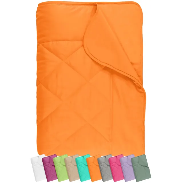 Ibenzoa Lichtgewicht Zomerdekbed 135 x 200 cm - Perfect voor Warme Nachten en Avontuurlijke Uitrusten oranje