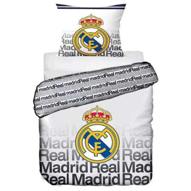 Real Madrid CF Real Madrid dekbedovertrek Elite Style - katoen Wit