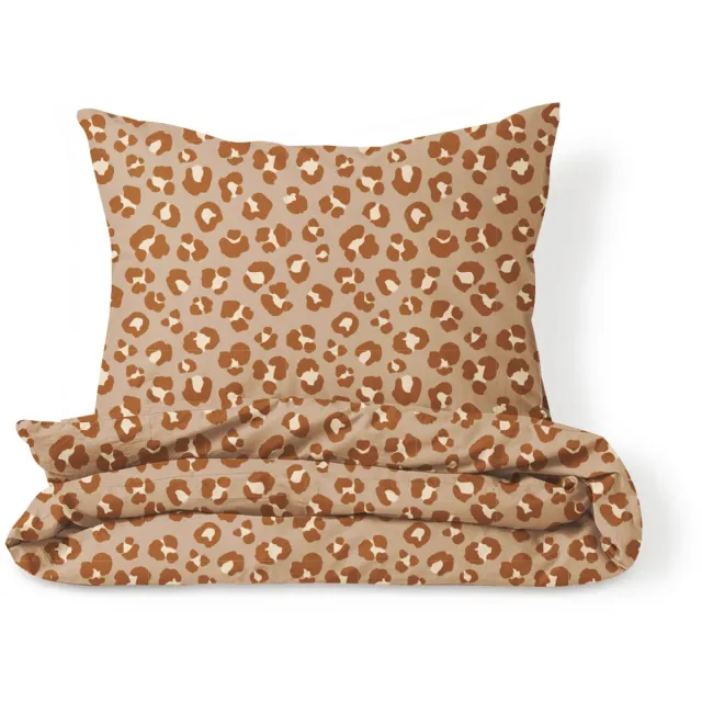Petite Amélie Dekbedovertrekset – 140x200 cm – Flanel – Leopard